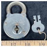 Antique Power Lever Lock w/Key