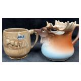 Austria Moose Head Creamer & Mt. Rushmore Mug