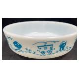 PYREX 1416 1pt Blue Trains Child