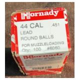 44cal Lead Round Balls for Muzzleloading