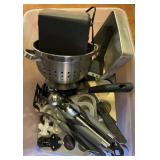 Toaster, Muffin Pans, Strainer, BBQ Utensils, Etc.
