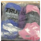 (4)pr TruTread Grip Socks, New