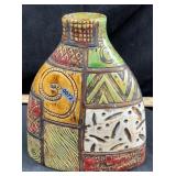 Ceramic Art Pottery 8" Aztec Vase