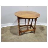 Small Wood Table w/ Fold-Down Leaves