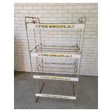 Vintage 7-Up Metal Display Shelf