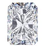 Radiant 2.12 carats F VVS2 Certified Lab Diamond