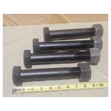 4 Heavy Duty JDFA325 Six-Sided Hex Head Bolts&Nuts