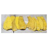 5 Pair Assorted Yellow Latex Protective Overboots