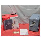 Open Frigidaire 9-Can Retro Mini Fridge Cooler
