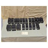 Assorted 3-pole Molded Case Circuit Breakers