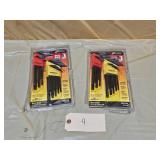 2 New Bondhus 20199 Ball End Hex Key L-Wrench Sets