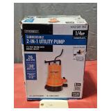 Everbilt 1/4 HP 2-in-1 Submersible Utility Pump