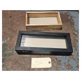 2 Shadow Wood Box Glass Display Frame