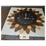 Open Box Tricolor Large Wall Clock X0041LMJNL