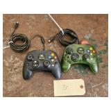 2 Vintage Microsoft Xbox 'Controller S' Gamepads