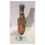 TLAQUEPAQUE VIRGIN DE GUADALUPE BOTTLE VTG CERAMIC