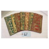 VINTAGE LICENSE PLATES