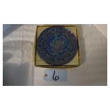 IMPERIAL CARNIVAL GLASS PLATE SEE DESCRIPTION