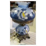 VINTAGE GONE WITH THE WIND HURRICANE LAMP SEE DESC
