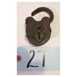 ANTIQUE METAL RUSTY LOCK