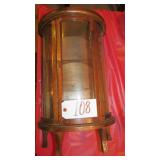 MINIATURE CURIO CABINET WOOD AND GLASS SEE DESC