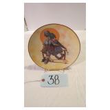 NORMAN ROCKWELL PLATE WITH STAND