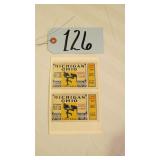 1932 OHIO STATE / MICHIGAN GAME TICKETS