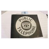 VINTAGE PUBLIC TELEPHONE GENERAL SYSTEM SEE DESC