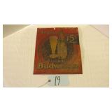 11.5 X 14 BUDWEISER SIGN RUSTY METAL