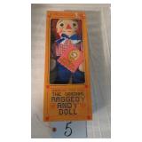 THE ORIGINAL RAGGEDY ANDY DOLL IN ORIGINAL BOX