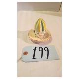 VTG CERAMIC CLOWN CITRUS REAMER JAPAN SEE DESC