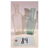 2 ANTIQUE BOTTLES SEE DESC