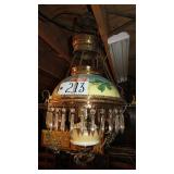 VTG PULLDOWN LIBRARY PARLOR LAMP
