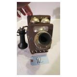 1907 WALL PHONE DECANTER SEE DESC