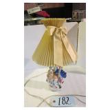 ANTIQUE MILADY LAMP WITH SHADE OCCUPIED JAPAN