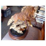 Horse Statue & Porcelain Show Jumper