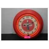 Coca Cola Lighted Clock.