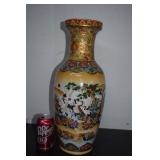18' Vintage Japanese Satsuma Porcelain Vase