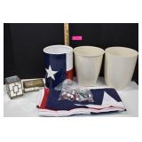 Texas Themed Shower Curtain, Trash Bin, And More
