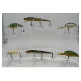 Six Vintage Assorted Lures