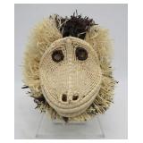 Panamanian Handcrafted Reed Snow Monkey Mask