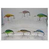 Six Vintage Assorted Lures