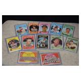 Twelve Baseball Cards from 1959