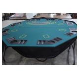 Table Top Poker Table In Carry Case,Great Cond.