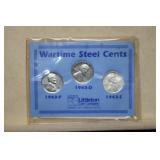 Wartime 1943P-D-S Steel Pennies