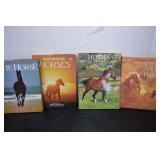 Four Large Hard Cover Books On Horses