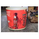 Coke Open Top Beverage Cooler On Wheels