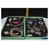 Coro,Trifari, S.Cov & Others Rhinestone Jewelry