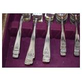 Silverware Box With Contents