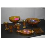 Collection of Carnival Glass